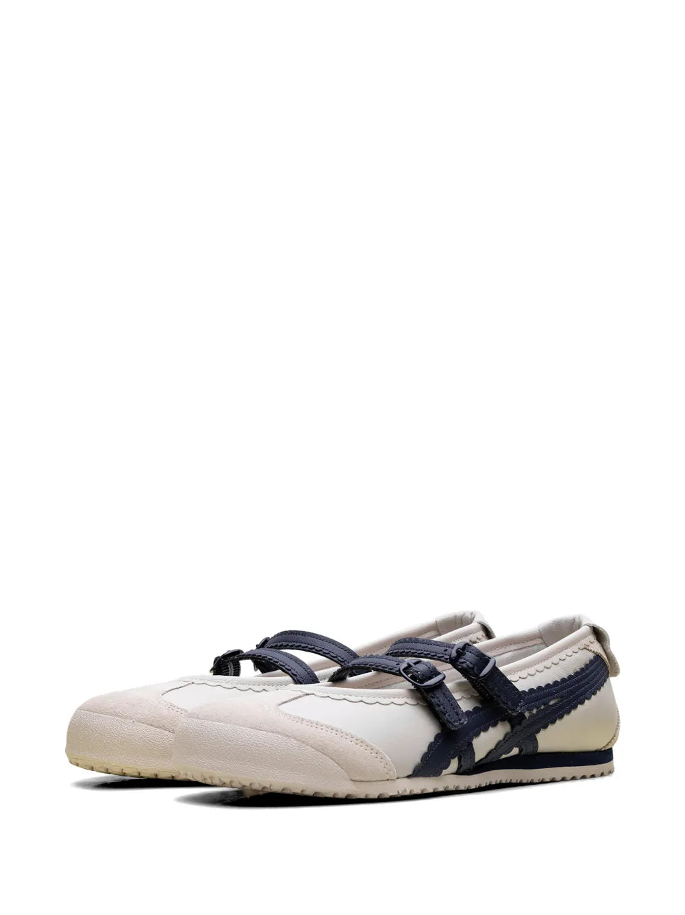 Onitsuka Tiger Mexico 66 buckled scallop sneakers
