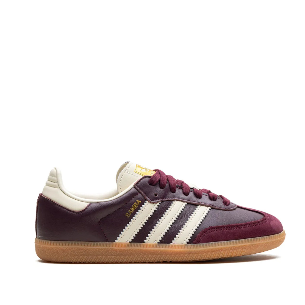 Adidas Samba OG " Maroon/Core White/Gold Metallic" sneakers