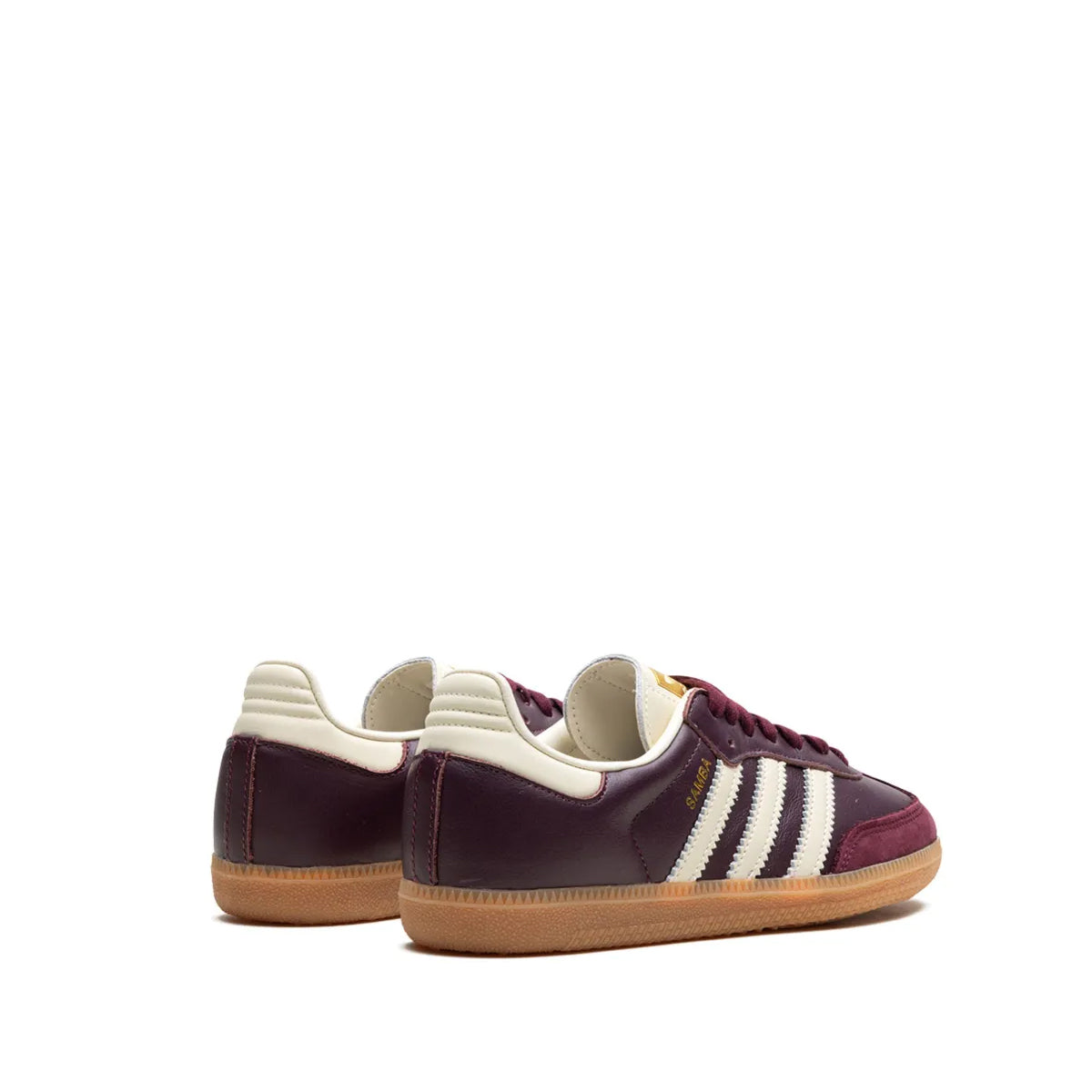 Adidas Samba OG " Maroon/Core White/Gold Metallic" sneakers